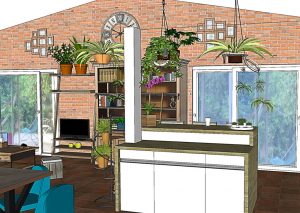 3D extension cuisine et salon